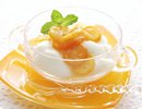 金柑ジャムの杏仁豆腐