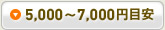 5,000～7,000円目安