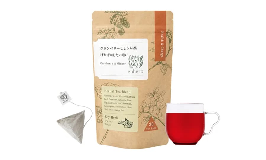 クランベリーしょうが茶 ぽかぽかしたい時に