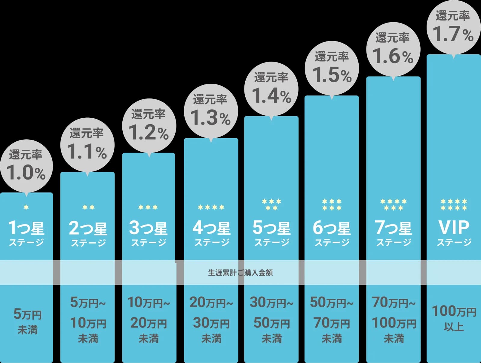 生涯累計ご購入金額