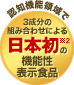 認知機能領域で3成分の組み合わせによる日本初※2の機能性表示食品