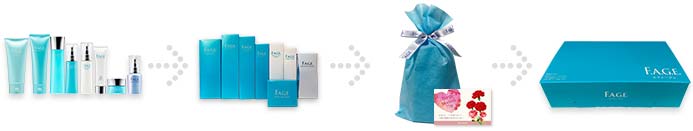 F.A.G.E.[エファージュ]シリーズ商品包装の見本