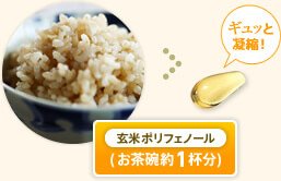 玄米ポリフェノール ギュっと凝縮!(お茶碗約1杯分)