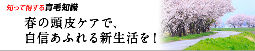 春の頭皮ケアで、自信あふれる新生活を！