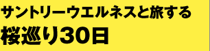 サントリーウエルネスと旅する 桜巡り30日