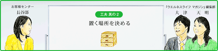 工夫 其の２ 置く場所を決める