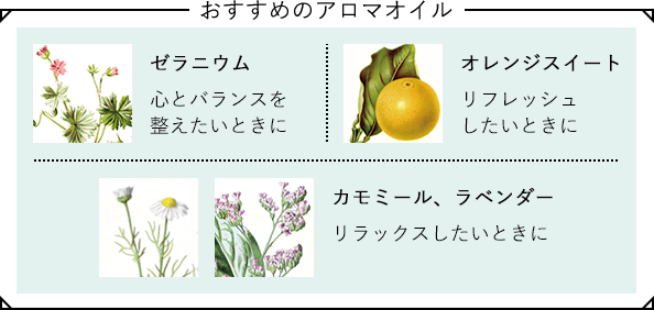 おすすめのアロマオイル