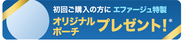 定期お届けコースご購入の方に持ち運びに便利！オリジナルポーチプレゼント！*