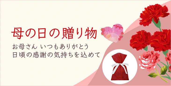 母の日の贈り物 お母さん いつもありがとう 日頃の感謝の気持ちをこめて 母の日ギフト用包装